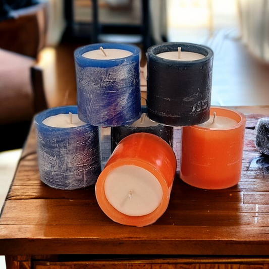 Eco-responsible candles made from recycled wax